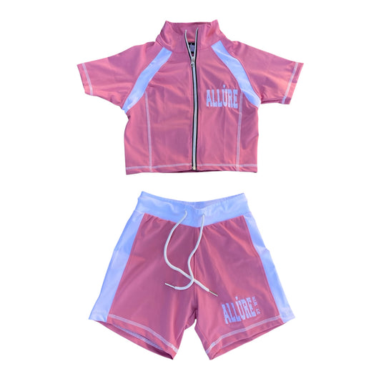 Allure Pink Rush Zip Set